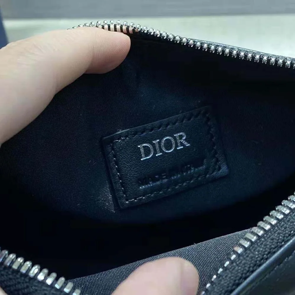 Dior Saddle Belt Bag Beige and Black Dior Oblique Jacquard for Men