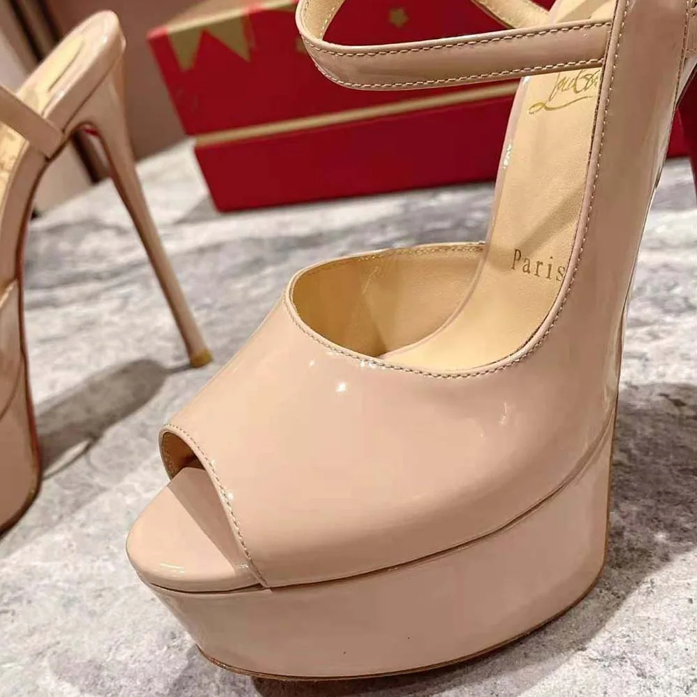 Christian Louboutin So Jenlove Alta 150 mm Heel Height for Women in Sandy