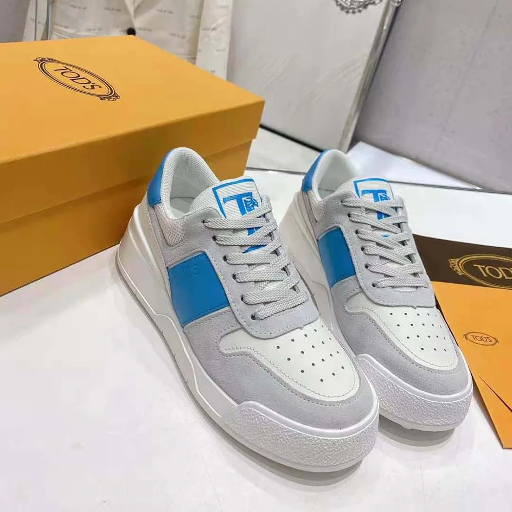 TODS Sneakers in Suede and Smooth Leather for Men in Blue