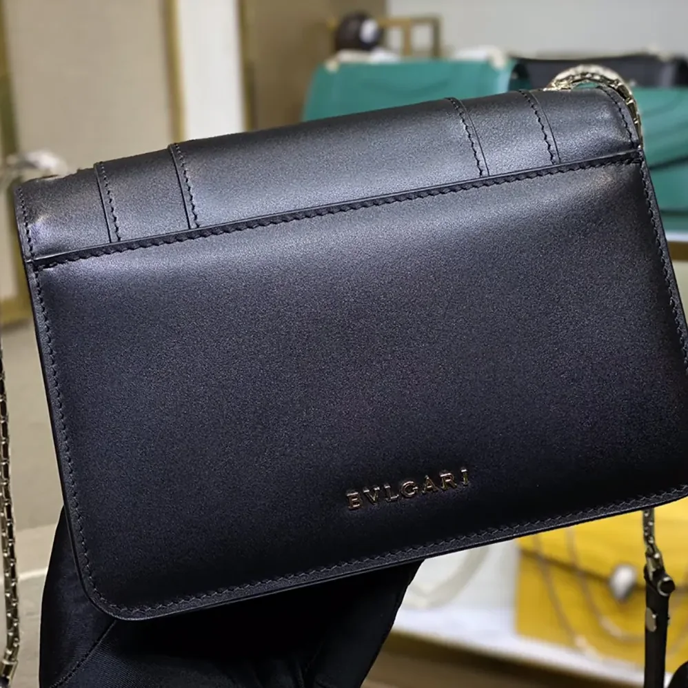 Bvlgari Mini Serpenti Forever East-West Shoulder Bag for Women in Black Bvlgari Mini Serpenti Forever East-West Shoulder Bag for Women in Black