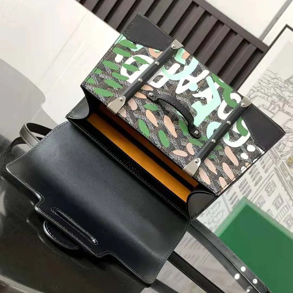 Goyard Saïgon Structuré Mini Bag Lettres Camouflage for Women in Green