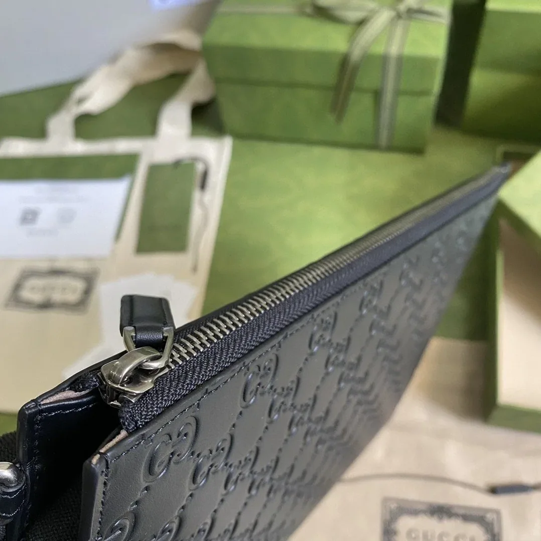 Gucci GG Embossed Pouch Black GG Embossed / Gucci GG Embossed Pouch Black GG Embossed /