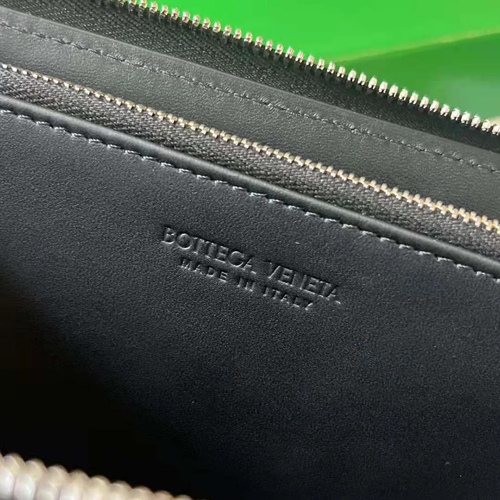 Bottega Veneta Intrecciato Zip Around Wallet for Unisex in Black Bottega Veneta Intrecciato Zip Around Wallet for Unisex in Black