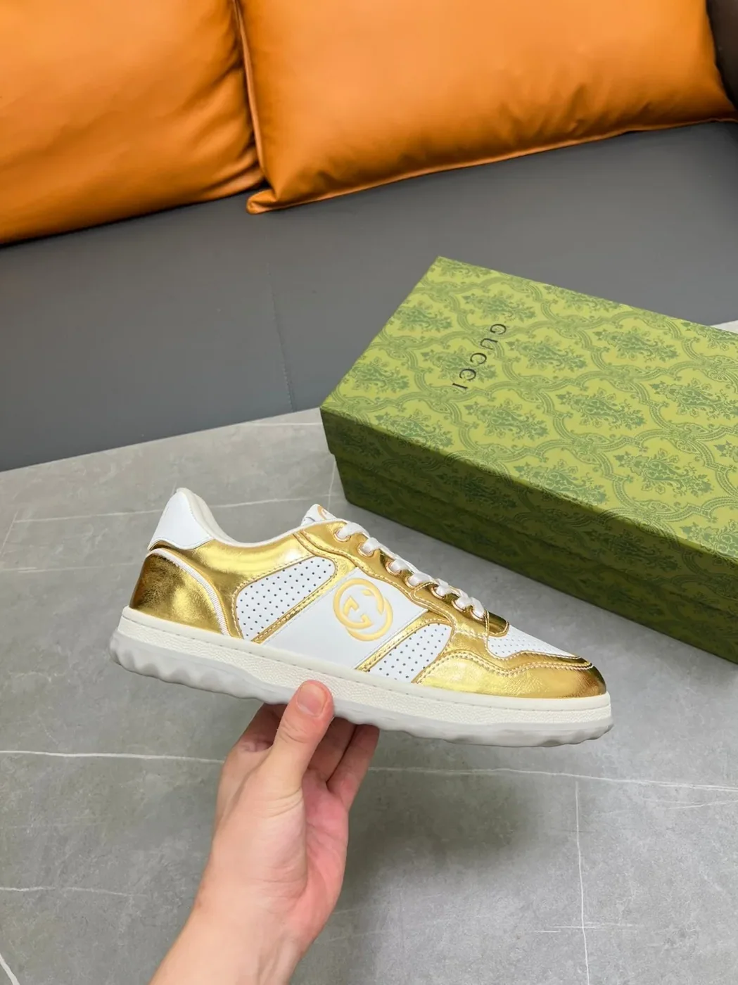 Gucci Mac80 Sneaker Gold Gucci Mac80 Sneaker Gold