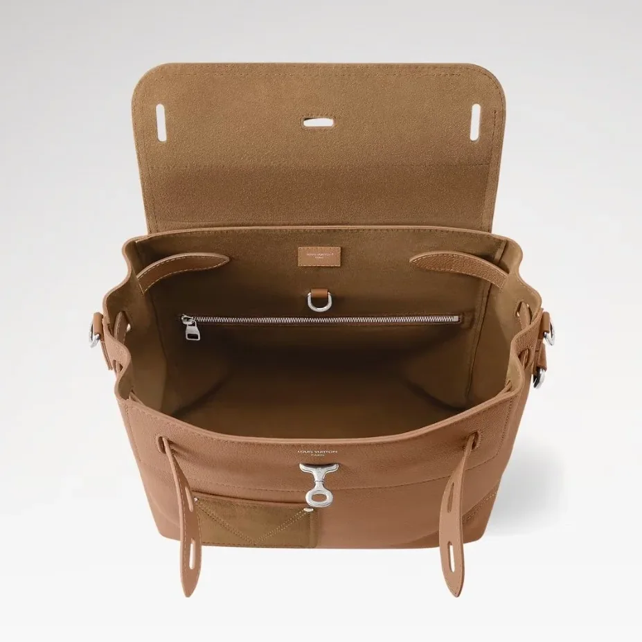 Louis Vuitton Steamer 30 Top Handle Bag in Tan Silver Hardware