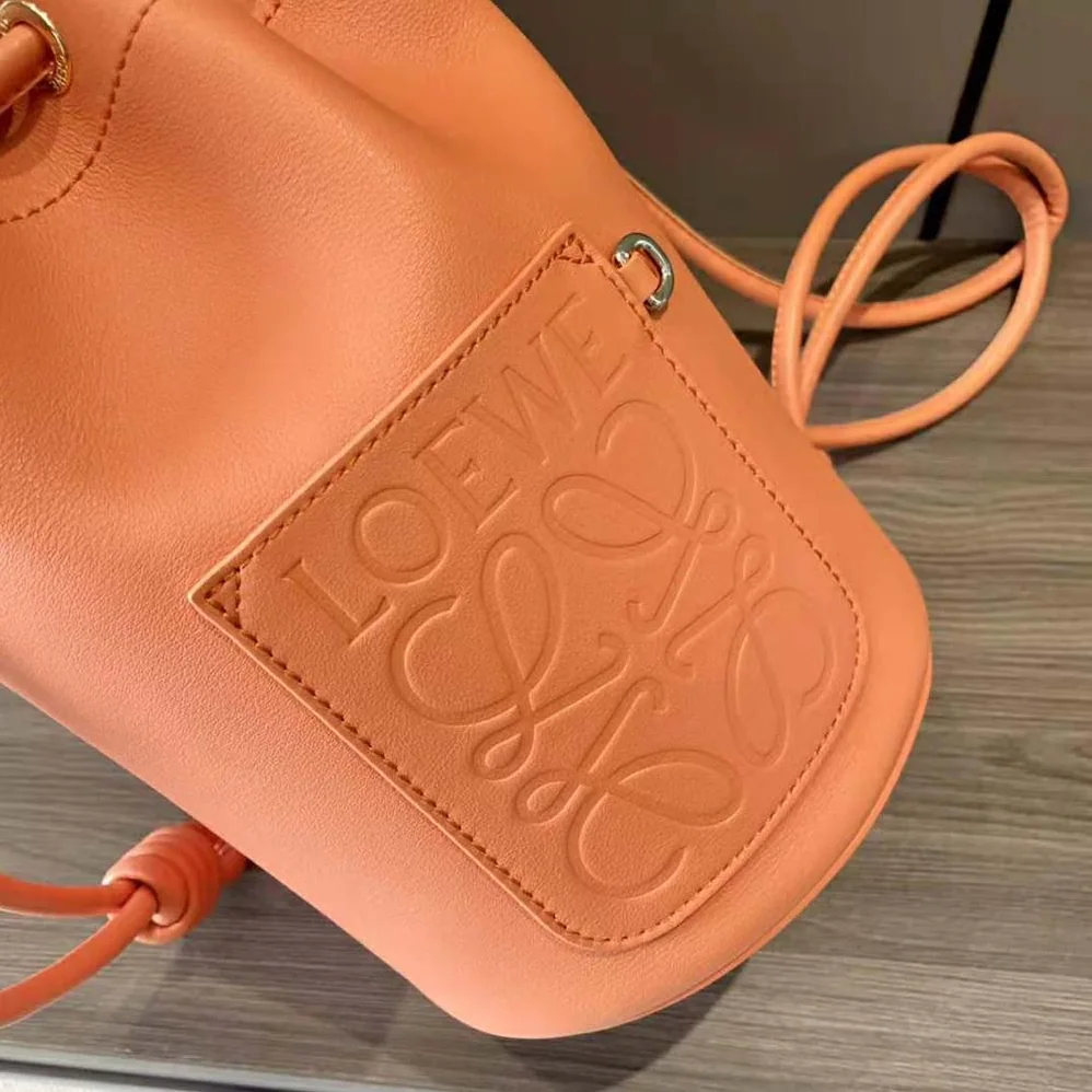 Loewe Small Sailor Bag in Nappa Calf for Women in Orange Loewe Small Sailor Bag in Nappa Calf for Women in Orange