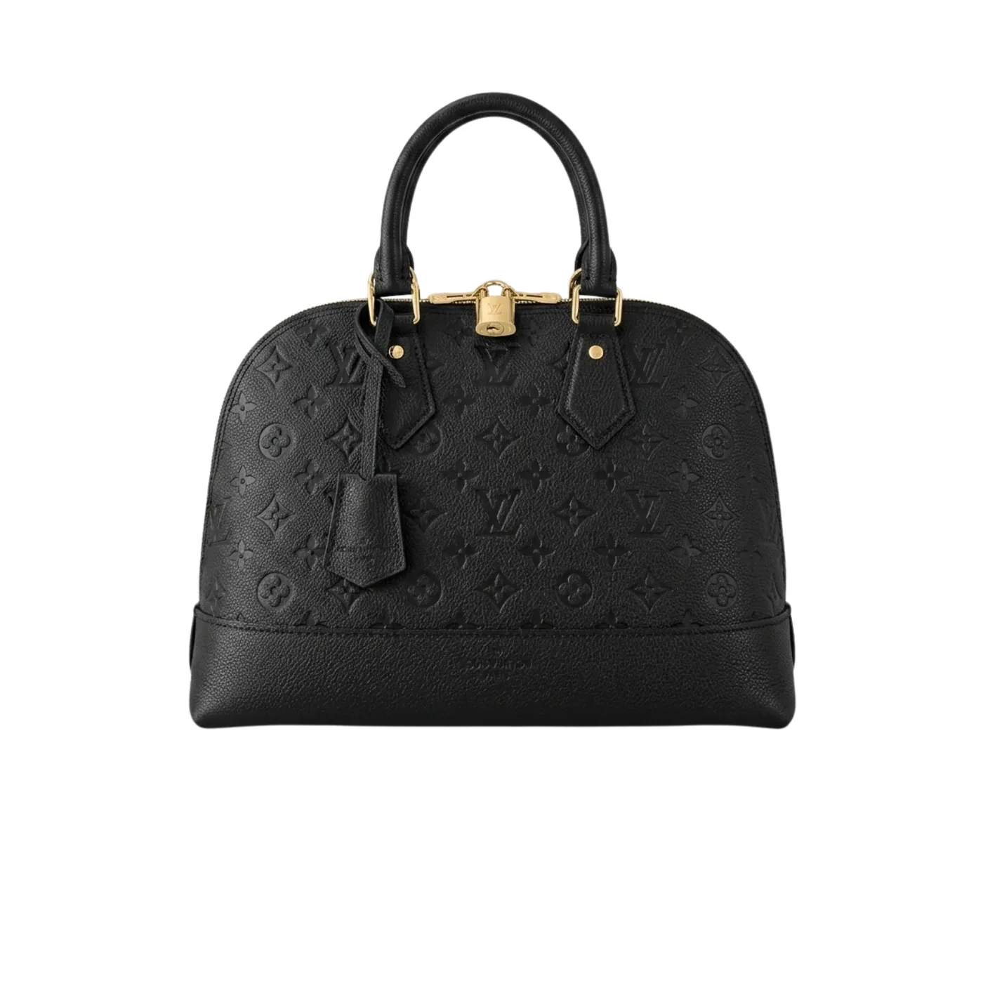 Louis Vuitton Neo Alma Top Handle Bag / Monogram Empreinte Black Canvas Gold Hardware