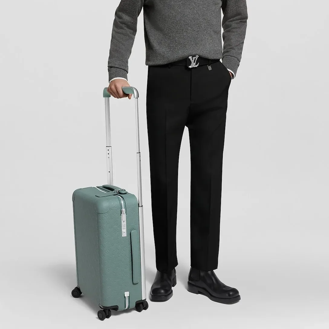 Louis Vuitton Horizon 55 Suitcase / Misty Lake Green Silver Hardware