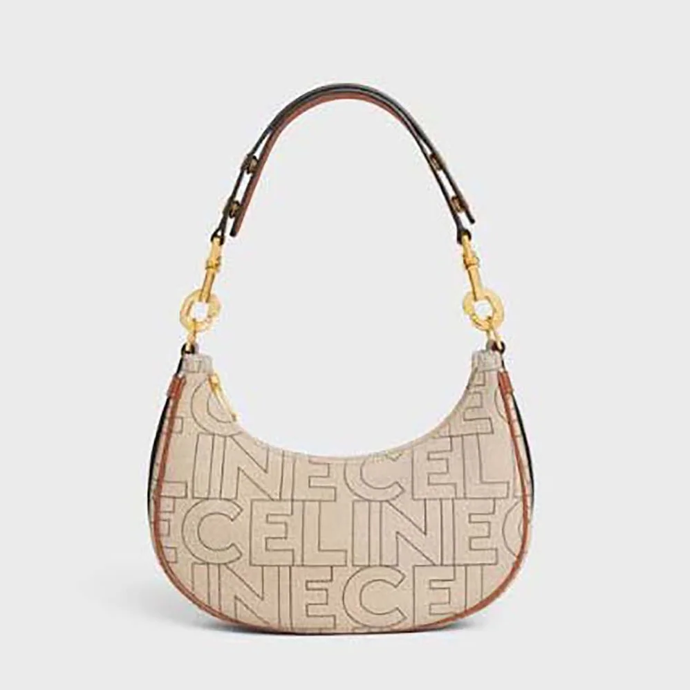 Celine Medium Ava Strap Bag in Textile with Celine All for Women in Over Print Celine Medium Ava Strap Bag in Textile with Celine All for Women in Over Print