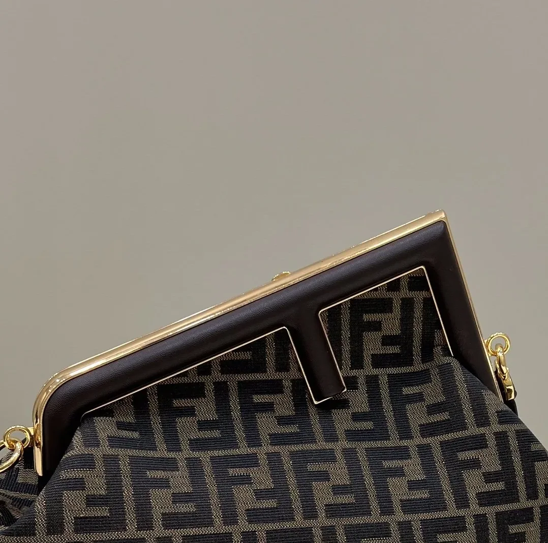 Fendi First Large Brown Canvas
