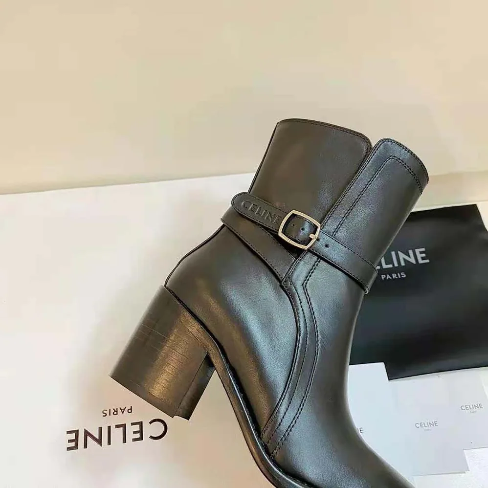 Celine Condé Jodhpur Boot in Calfskin for Women in Black Celine Condé Jodhpur Boot in Calfskin for Women in Black