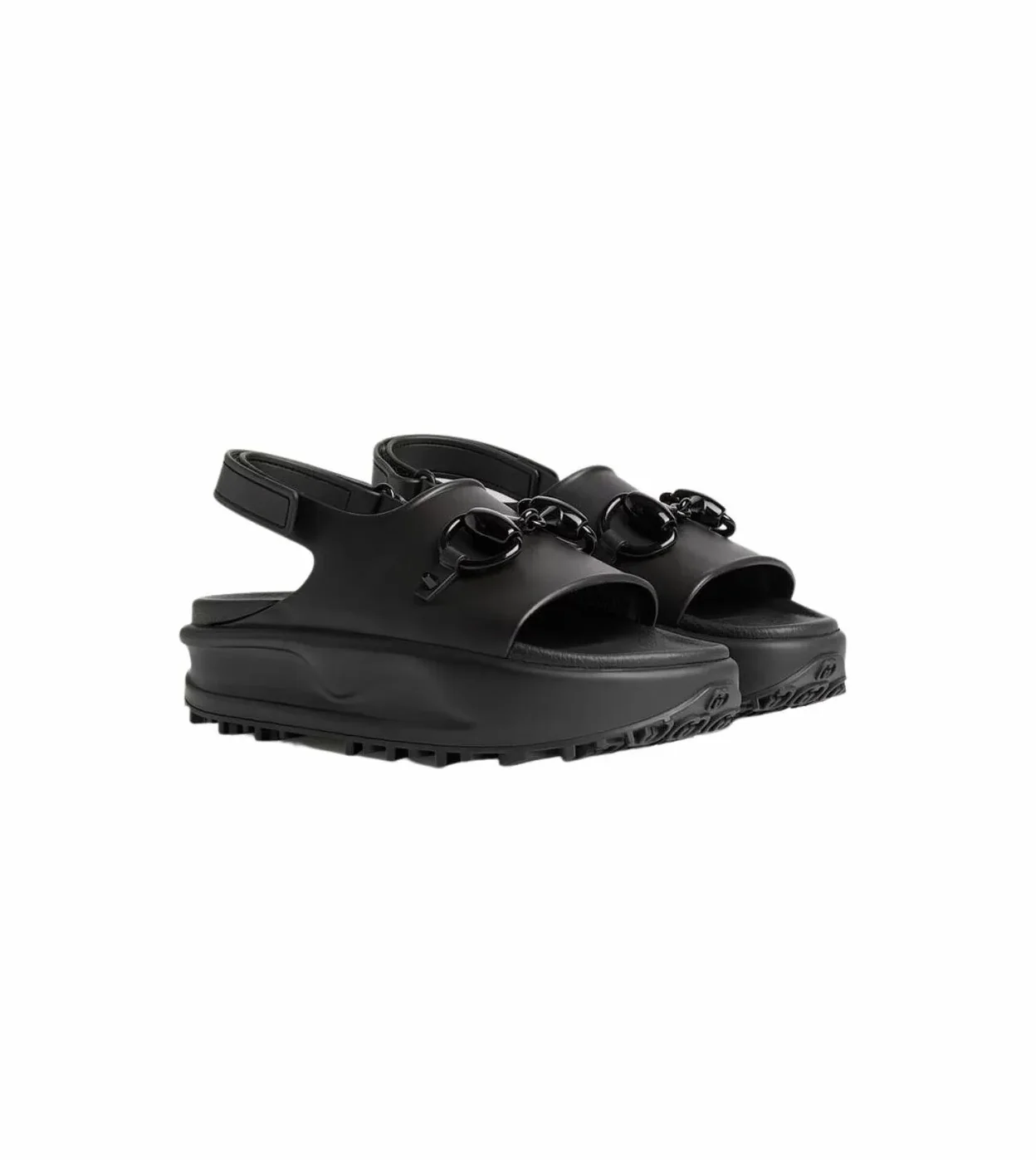 Gucci Horsebit Flatform Sandal Black Gucci Horsebit Flatform Sandal Black