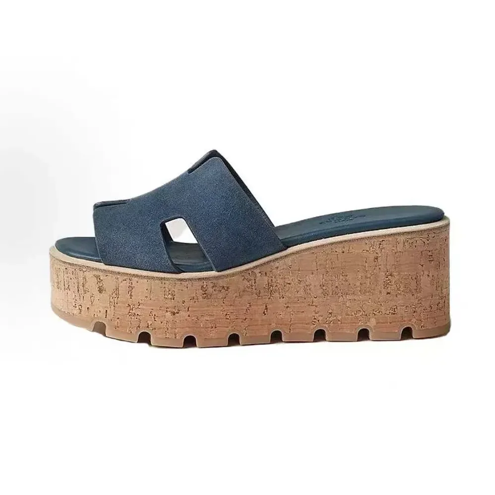 Hermes Eze 30 Sandal for Women in Navy