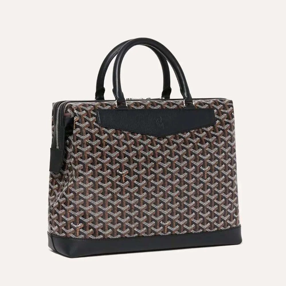 Goyard Cisalpin Document Case for Unisex in Black