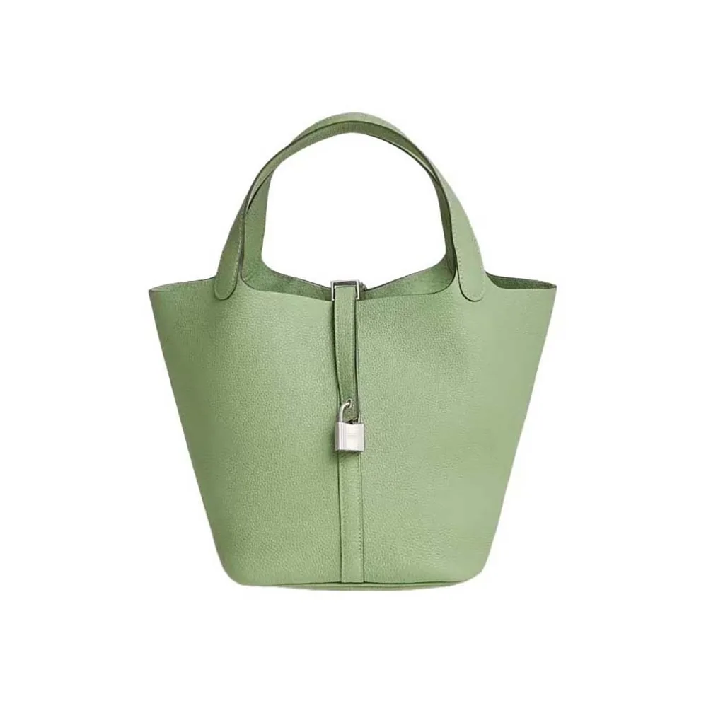 Hermes Picotin Lock 22cm in Clémence leather for Women in Aqua Hermes Picotin Lock 22cm in Clémence leather for Women in Aqua