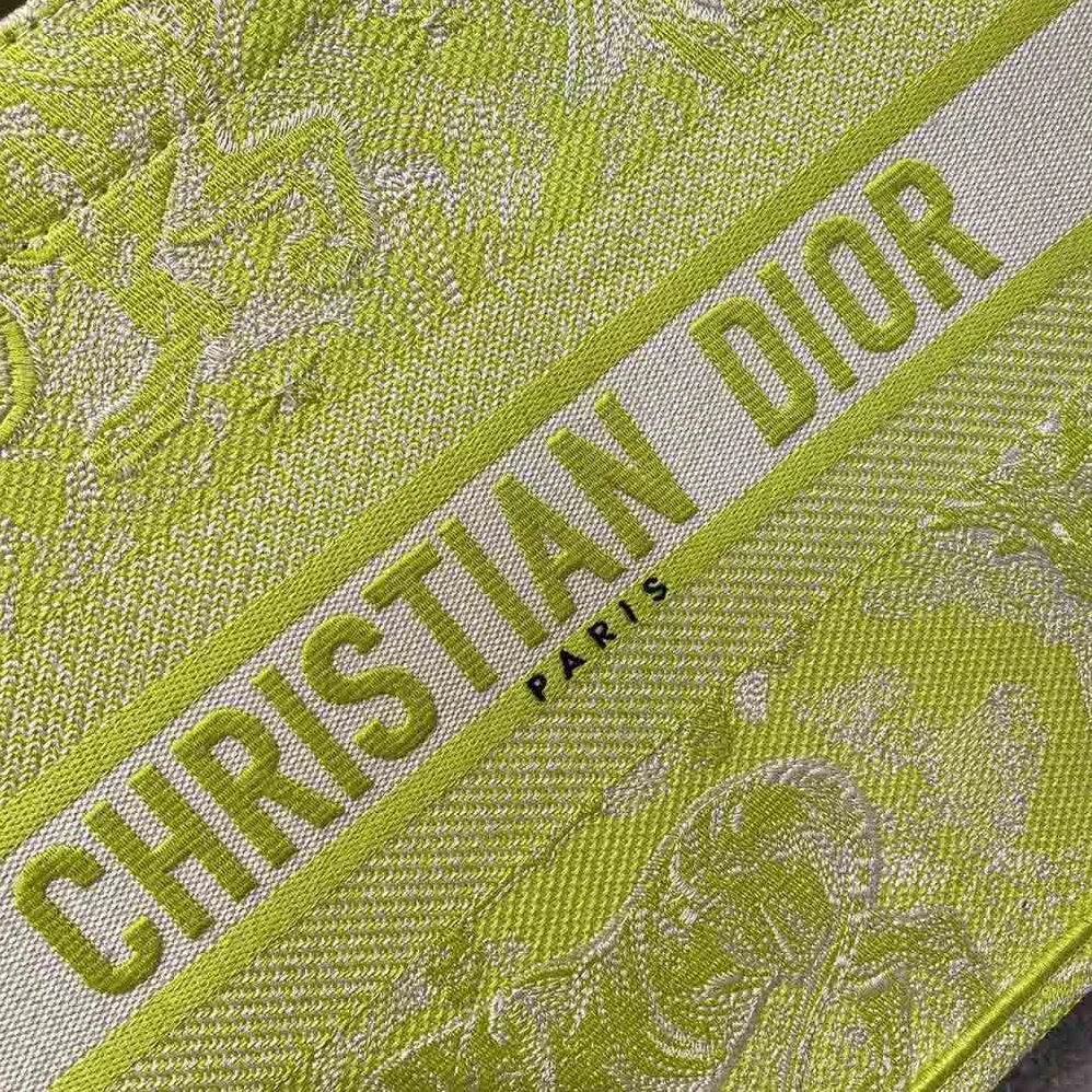Dior Small Dior Book Tote Lime Toile de Jouy Reverse Embroidery for Women Dior Small Dior Book Tote Lime Toile de Jouy Reverse Embroidery for Women