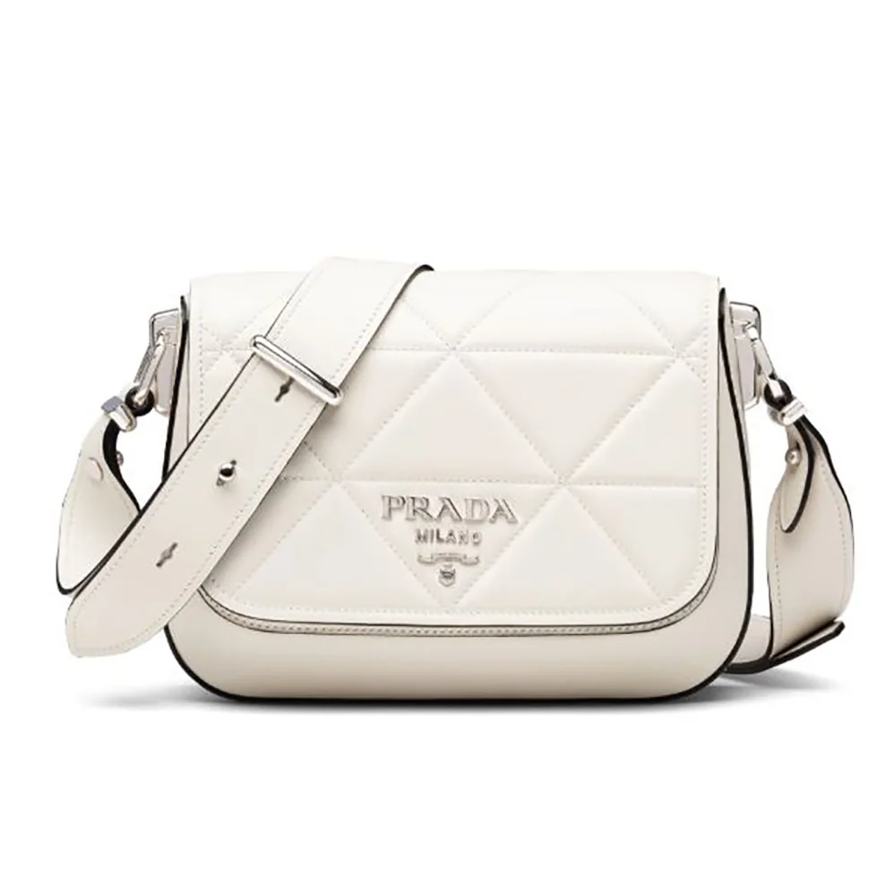 Prada Spectrum Leather Bag for Women in White