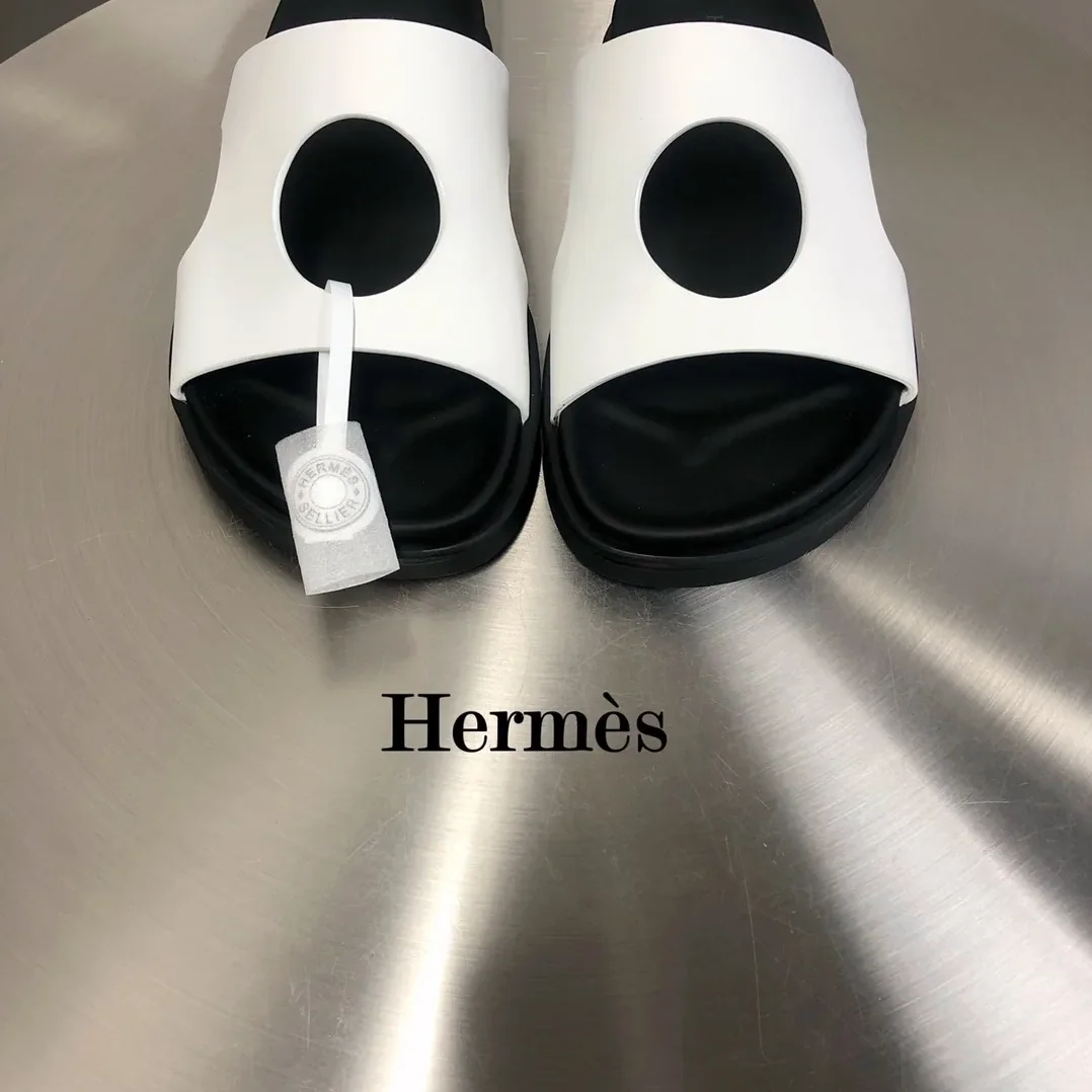 Hermes Edith Sandal White Hermes Edith Sandal White