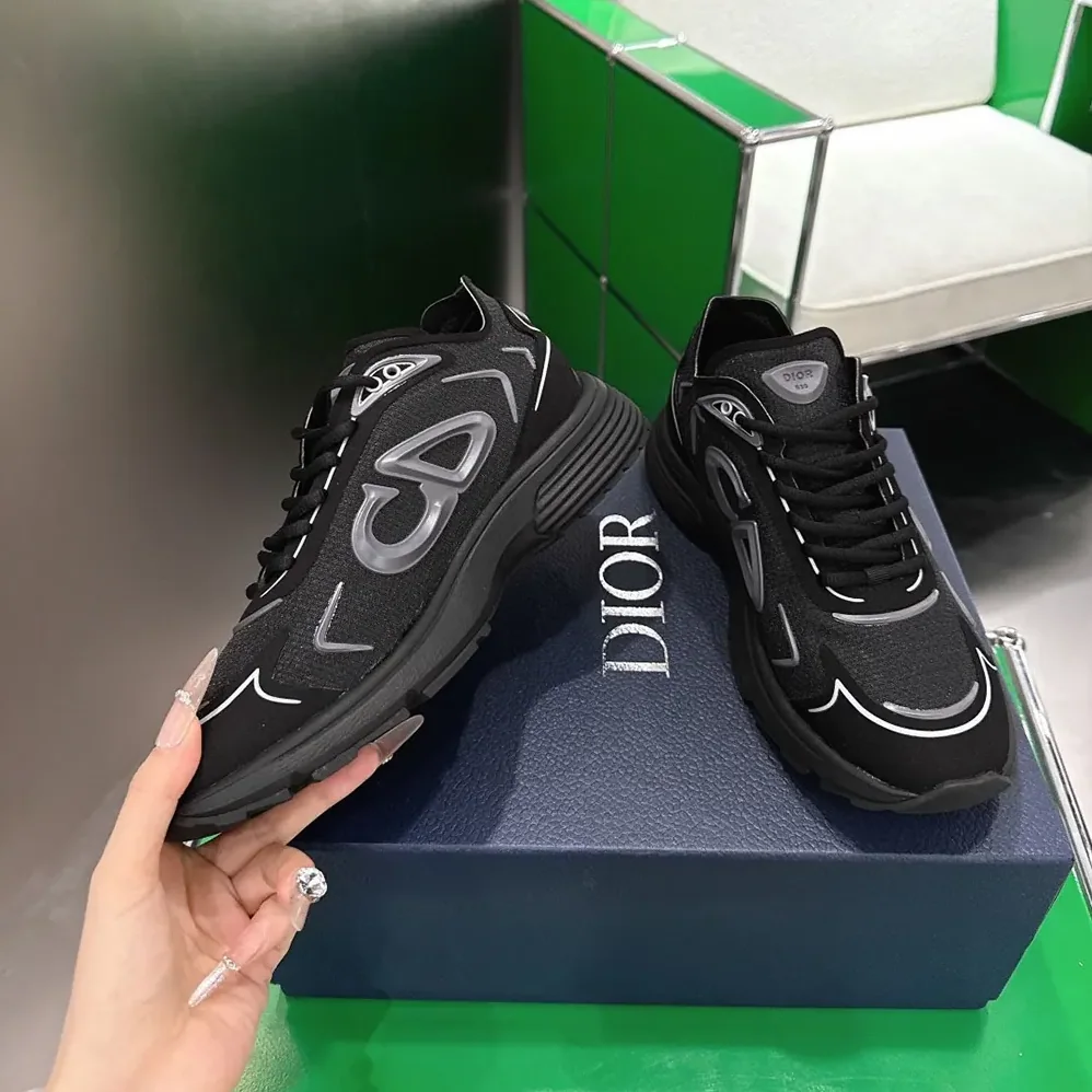 Dior B30 Countdown Tech Sneaker Black Semi-Transparent N3O Nylon for Unisex Dior B30 Countdown Tech Sneaker Black Semi-Transparent N3O Nylon for Unisex