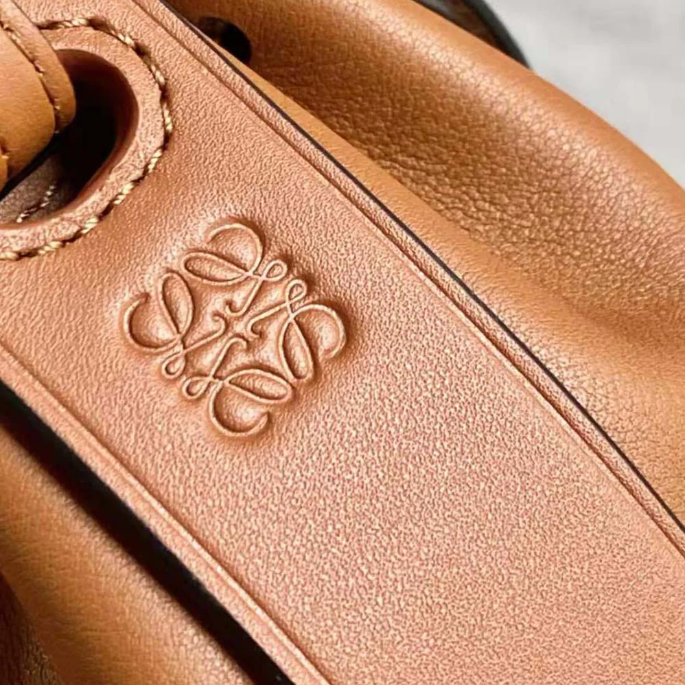 Loewe Nano Balloon Bag in Nappa and Calfskin for Women in Brown Loewe Nano Balloon Bag in Nappa and Calfskin for Women in Brown