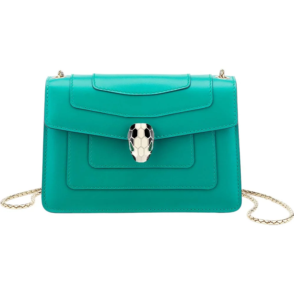 Bvlgari Serpenti Forever Mini Bag in Calf Leather for Women in Green Bvlgari Serpenti Forever Mini Bag in Calf Leather for Women in Green