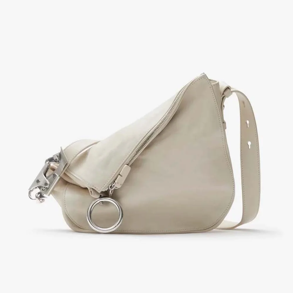 Burberry Small Knight Bag for Women in White Burberry Small Knight Bag for Women in White