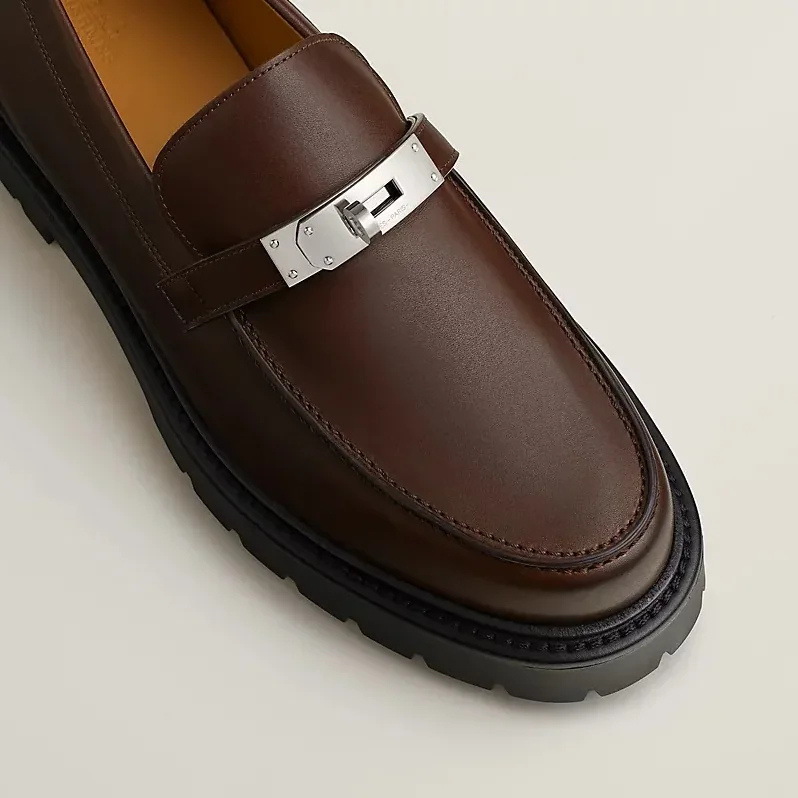 Hermes Icone Loafers Marron Pecan