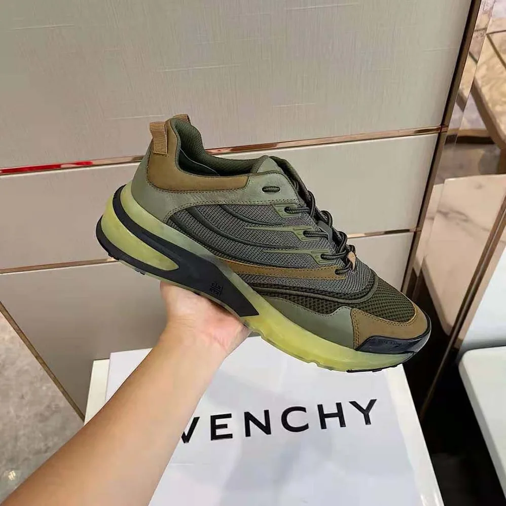 Givenchy Giv 1 Sneakers in Leather and Mesh for Unisex in Green