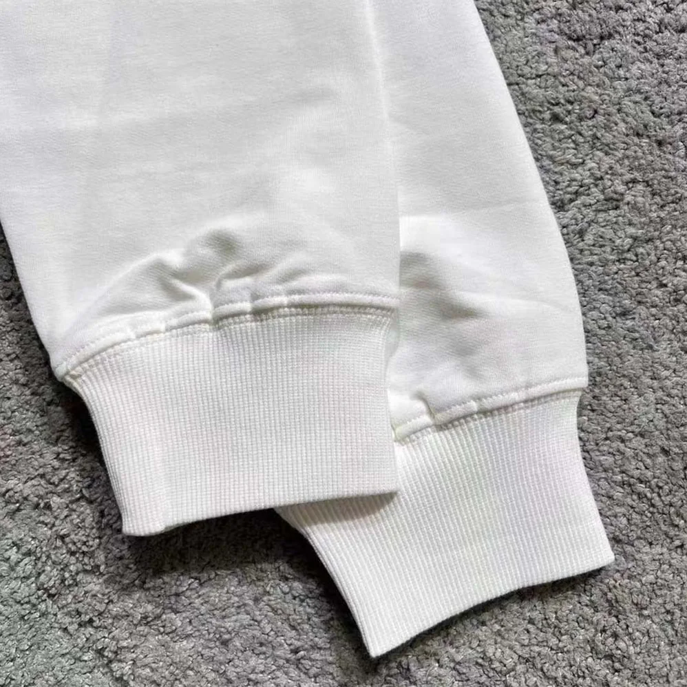 Versace Embroidered Medusa Sliced Sweatshirt for Men in White