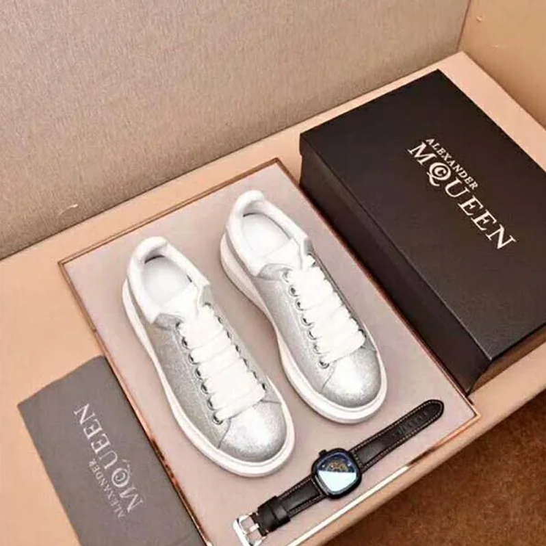 Alexander Mcqueen Shoes Oversized Sneaker for Unisex in Silver Alexander Mcqueen Shoes Oversized Sneaker for Unisex in Silver
