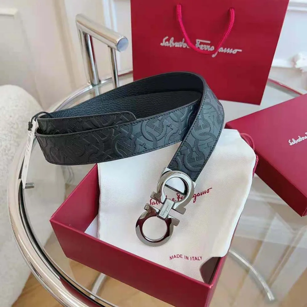 Salvatore Ferragamo Reversible and Adjustable Gancini Belt for Unisex