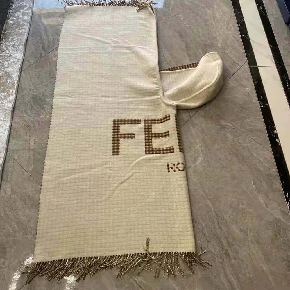Fendi Cream Wool and Cashmere Poncho with Hood for Women Fendi Cream Wool and Cashmere Poncho with Hood for Women