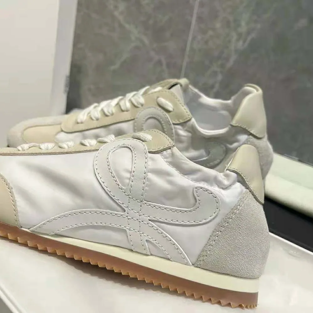 Loewe Ballet Runner in Nylon and Leather for Unisex in White