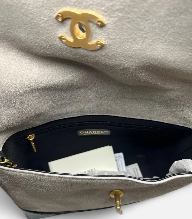 Chanel Flap Bag Large Crossbody in Teal Gold Hardware Chanel Flap Bag Large Crossbody in Teal Gold Hardware