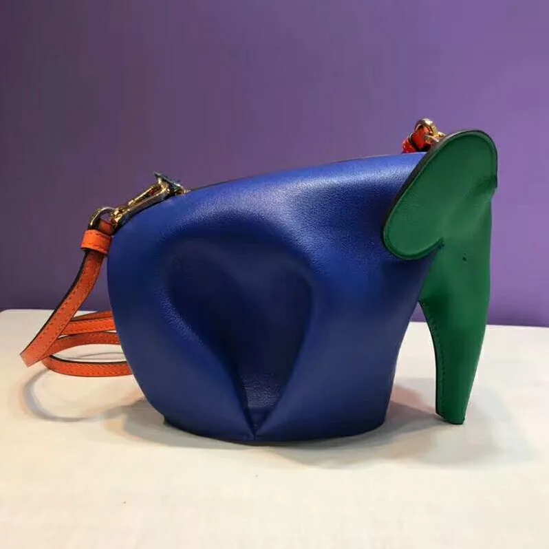 Loewe Elephant Rainbow Mini Bag Multicolor Orange for Women Loewe Elephant Rainbow Mini Bag Multicolor Orange for Women