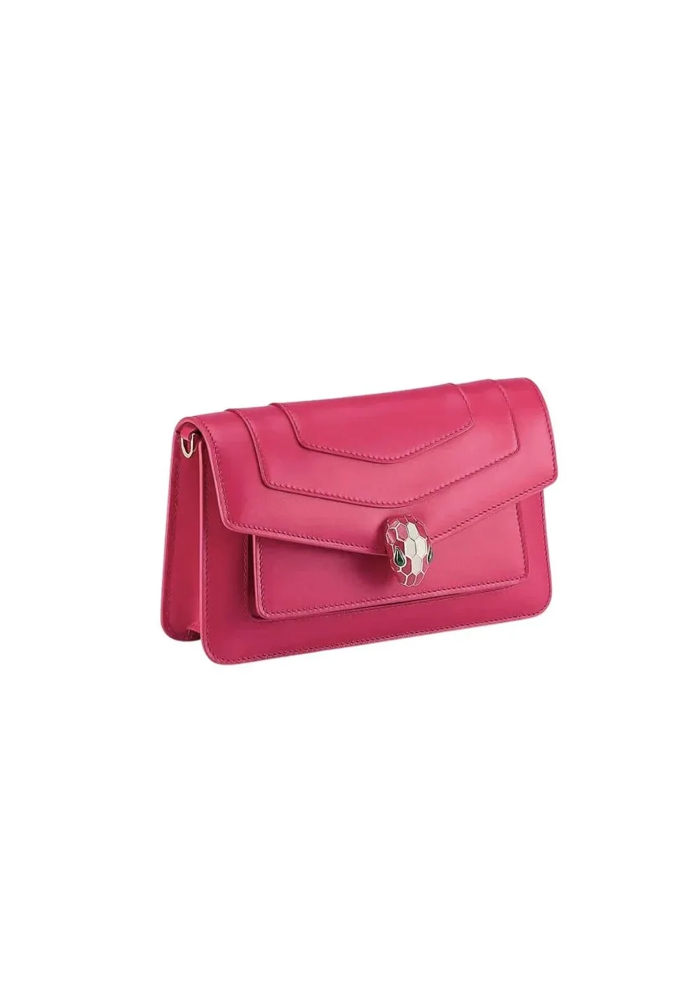 BVLGari Serpenti Forever East in West Shoulder Bag Pink