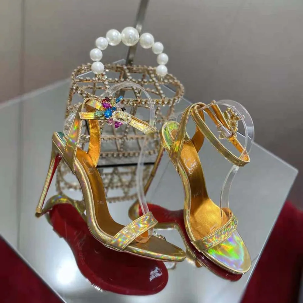 Christian Louboutin Goldie Joli 100 mm Heel Height for Women in Yellow Christian Louboutin Goldie Joli 100 mm Heel Height for Women in Yellow