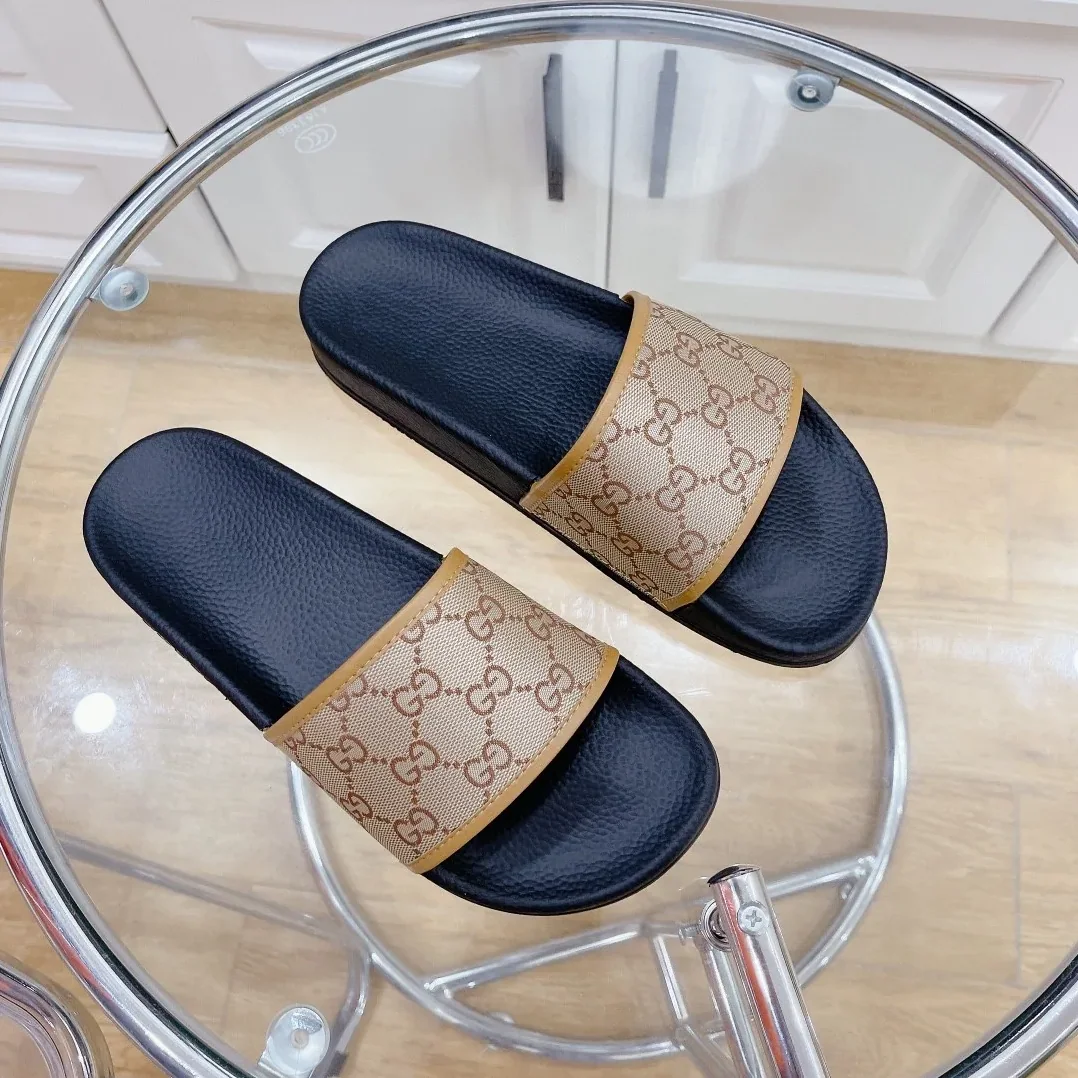 Gucci GG Slide Sandal Black And Brown for Women Gucci GG Slide Sandal Black And Brown for Women