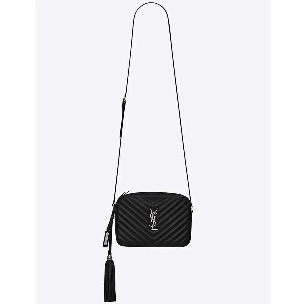 Saint Laurent YSL Lou Camera Bag Matelasse Leather for Women in Silver Saint Laurent YSL Lou Camera Bag Matelasse Leather for Women in Silver