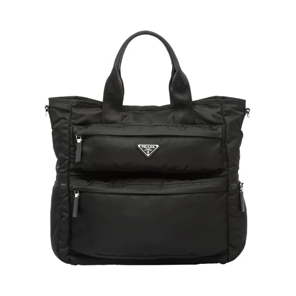 Prada Nylon Tote Bag for Men in Black Prada Nylon Tote Bag for Men in Black