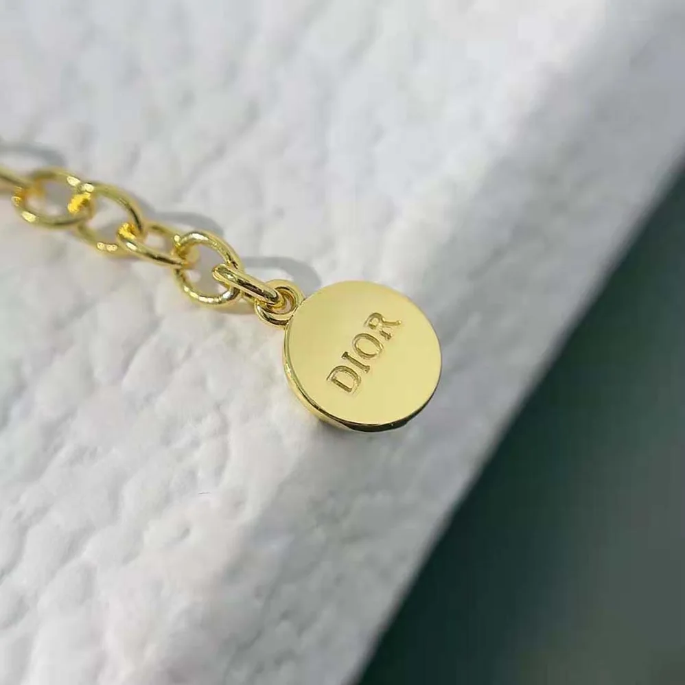 Dior Clair D Lune Bracelet Gold-Finish Metal and Silver for Women in Tone Crystals