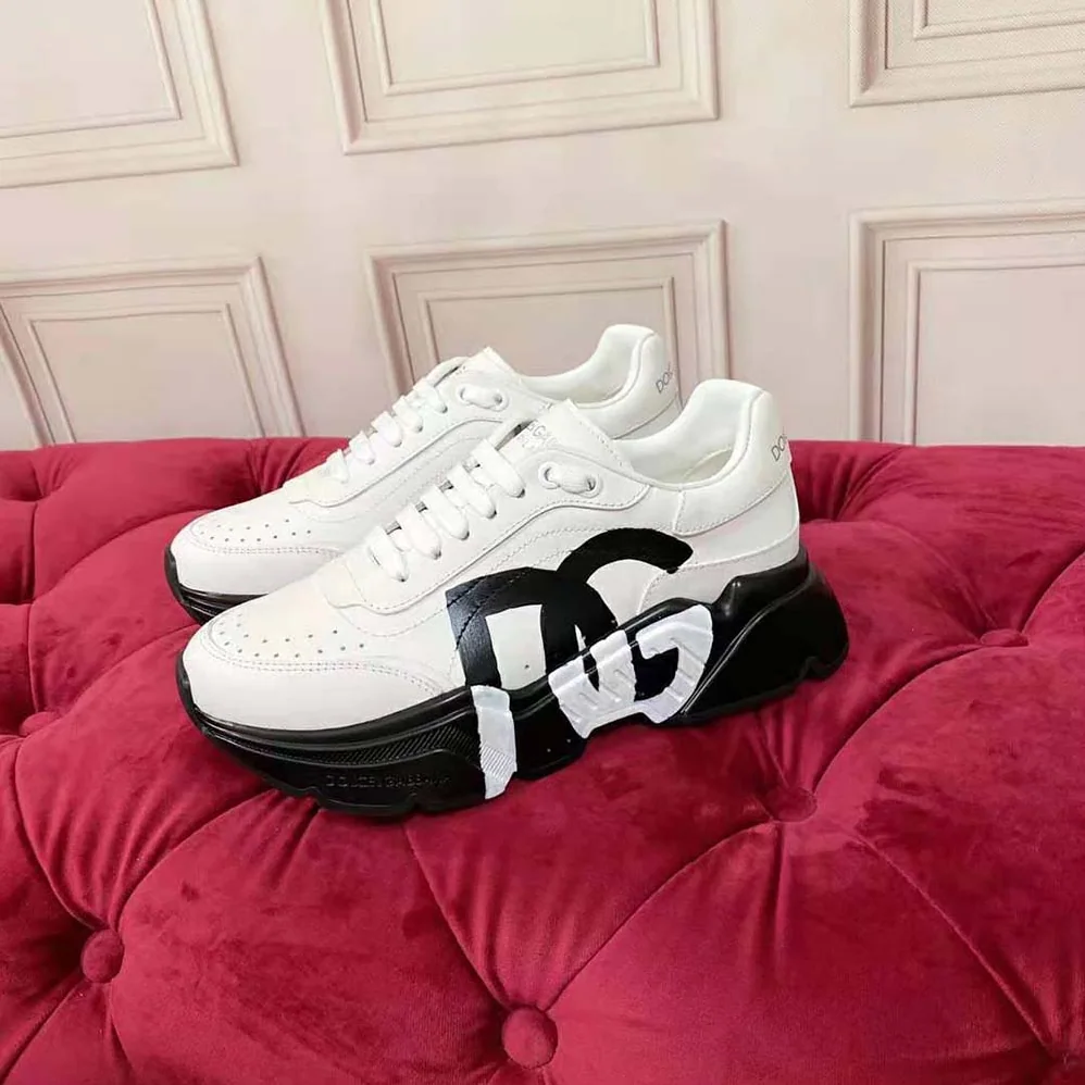 Dolce Gabbana D&G Calfskin Daymaster Sneakers for Women in Black Dolce Gabbana D&G Calfskin Daymaster Sneakers for Women in Black