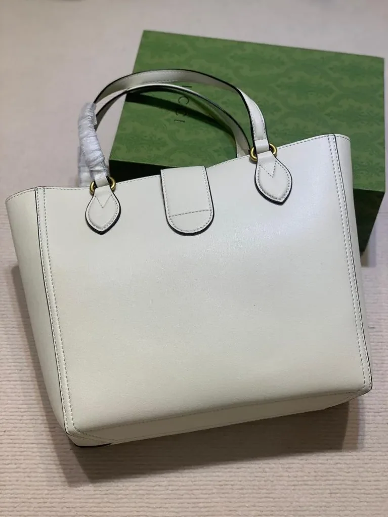 Gucci Medium Tote With Double G White / Gucci Medium Tote With Double G White /