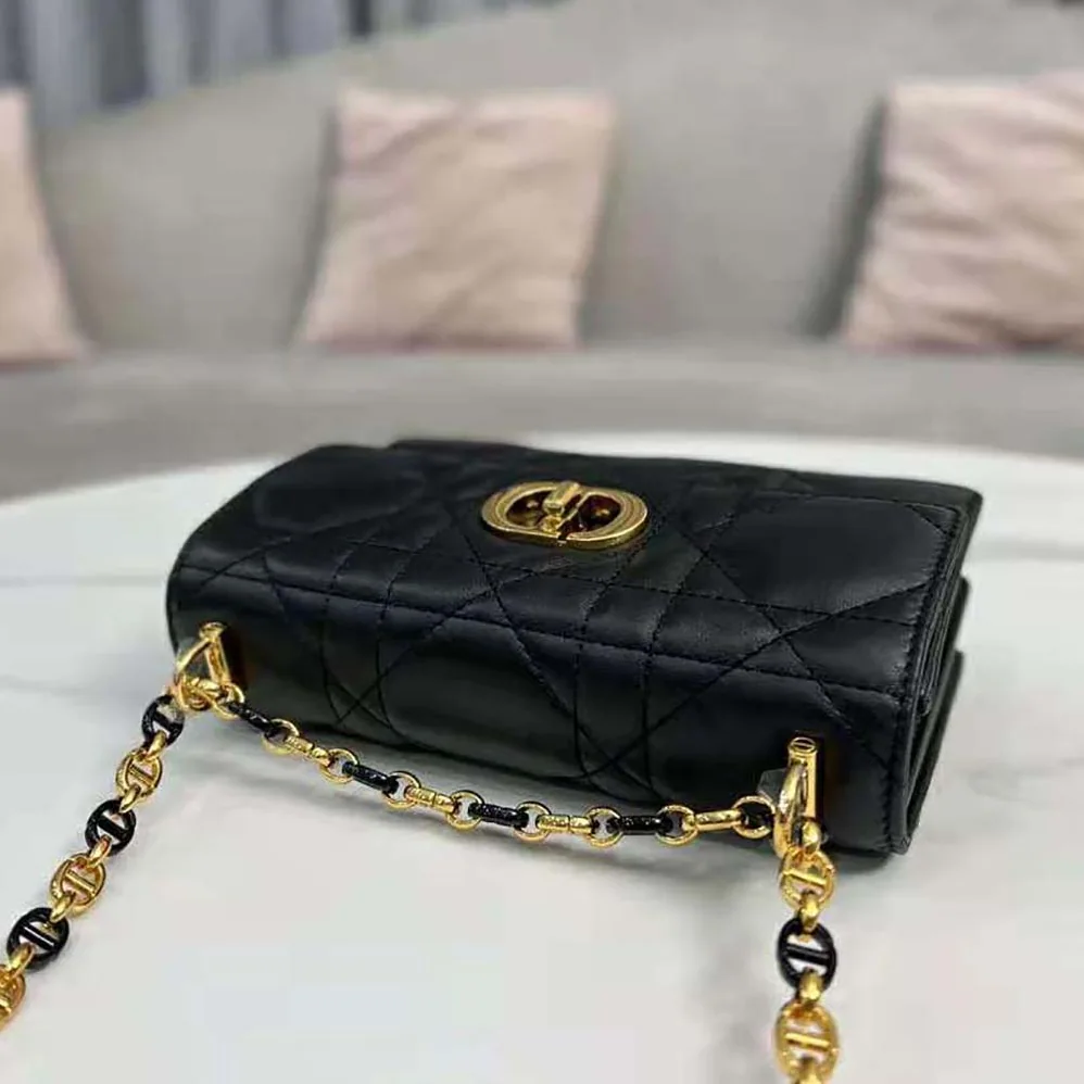 Dior Miss Caro Mini Bag Caramel Black Macrocannage Lambskin for Women Dior Miss Caro Mini Bag Caramel Black Macrocannage Lambskin for Women