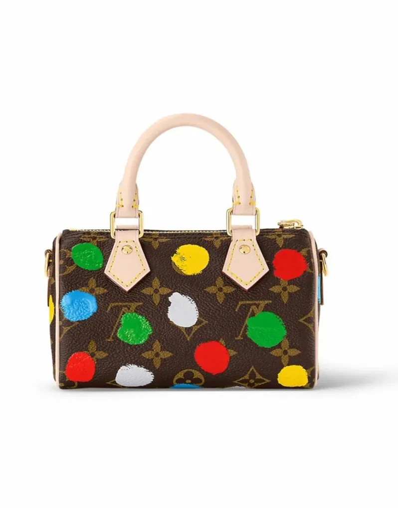 LV x YK Nano Speedy Bag Brown /