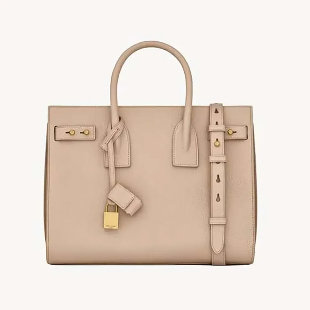 Saint Laurent YSL Small Sac De Jour In Supple Grained Leathe for Women in Beige Saint Laurent YSL Small Sac De Jour In Supple Grained Leathe for Women in Beige