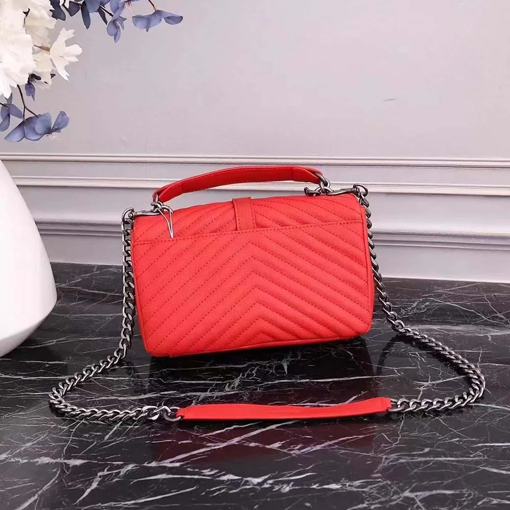 Saint Laurent YSL College Medium In Matelasse Leather for Women in Black