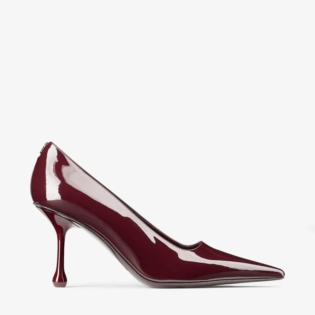Jimmy Choo Ixia 80 Pumps Garnet IXIA80PAT