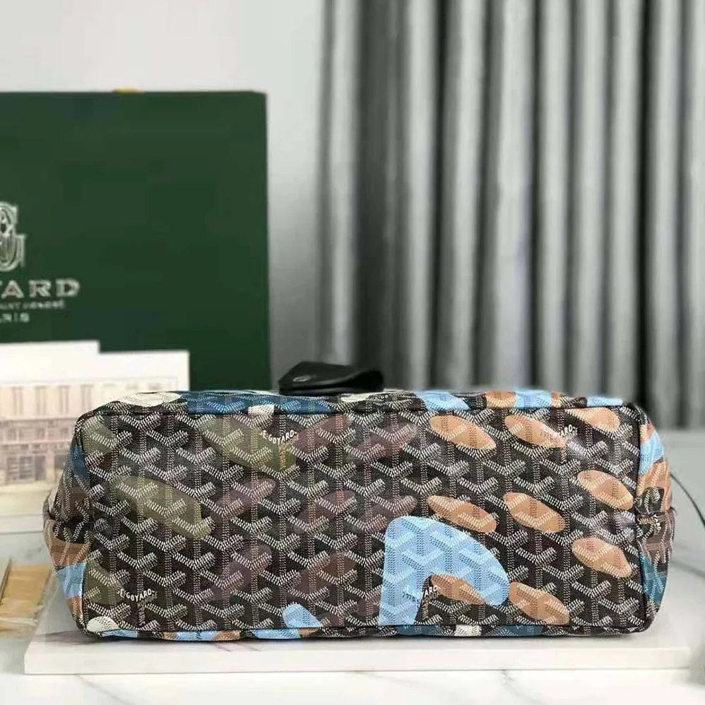 Goyard Saint Louis PM Bag Lettres Camouflage for Women in Blue