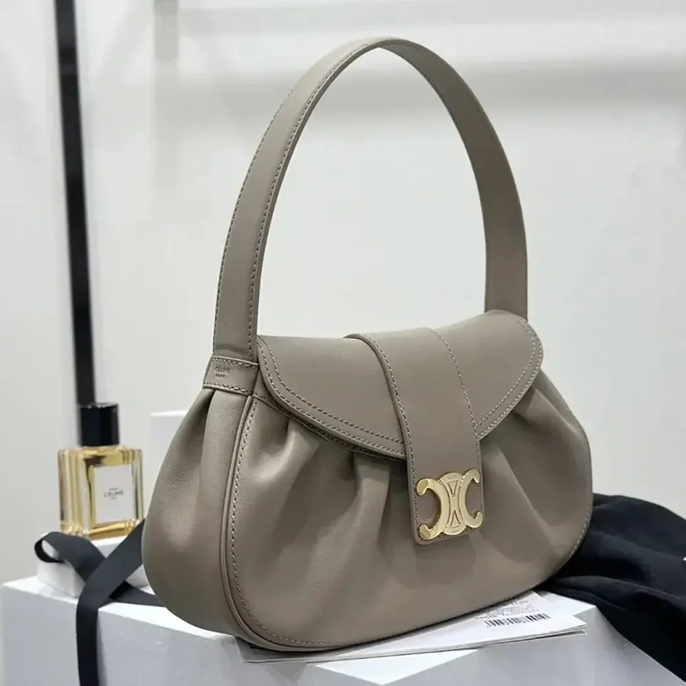 Celine Medium Polly Bag in Supple Calfskin 115633FDU.18BP for Women Celine Medium Polly Bag in Supple Calfskin 115633FDU.18BP for Women